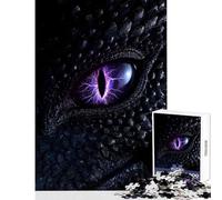Rompecabezas para Adolescentes de 1000 Piezas Ojo de Dragón Tormenta Juguete de Fantasía Relámpago Decoración de Pared Regalos para el Amigo Invisible Juego Imposible Potencia el Amor en Pareja