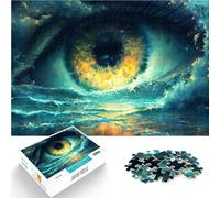 Rompecabezas para Adolescentes de 1000 Piezas Ojo de Poseidón Juguetes de Entretenimiento Familiar decoración de Pared 52x38cm