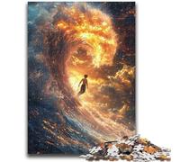 Rompecabezas para Adolescentes de 1000 Piezas, Olas al Atardecer, Ayuda a ejercitar el Cerebro, Juguetes adictivos para Cultivar la Paciencia, Gran Regalo, 50x75cm