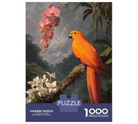 Rompecabezas para Adolescentes De 1000 Piezas Orange Parrot in Jungle Rompecabezas para Adolescentes Juegos Relajantes Alivia El Estrés 38x26cm/1000pcs