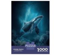 Rompecabezas para Adolescentes De 1000 Piezas Orca in The Deep Blue Sea Rompecabezas Juegos Relajantes Pero Divertidos Y Humorísticos Cumpleaños 70x50cm/1000pcs