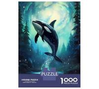 Rompecabezas para Adolescentes De 1000 Piezas Orca Whale Enchanted Sea Rompecabezas para Adultos Juego De Ingenio para Mejorar La Memoria Actividades Divertidas En Casa 70x50cm/1000pcs