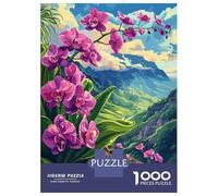 Rompecabezas para Adolescentes De 1000 Piezas Orchid Mountain View Rompecabezas Juguetes Antiestrés Mejora La Memoria Oferta como Regalo para Toda La Familia 38x26cm/1000pcs