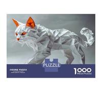 Rompecabezas para Adolescentes De 1000 Piezas Origami Cat Sculpture Rompecabezas para Adultos Juguetes Antiestrés Regalo De Cumpleaños para Cumpleaños, Navidad 52x38cm/1000pcs