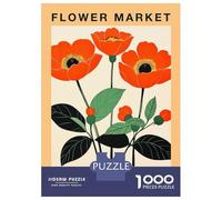 Rompecabezas para Adolescentes De 1000 Piezas Oslo Flower Market Poster Rompecabezas para Adultos Juegos Divertidos Una Obra De Arte Cumpleaños Y Navidad 52x38cm/1000pcs