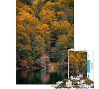 Rompecabezas para Adolescentes de 1000 Piezas Otoño en Baviera Rompecabezas para Adultos Juego práctico Una Obra de Arte Interacción Entre Padres e Hijos (tamaño 38x52cm)