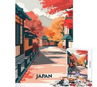 Rompecabezas para Adolescentes de 1000 Piezas otoño en Japón Juguetes de Bricolaje Regalo de cumpleaños Juegos educativos Adecuado para decoración de Escritorio tamaño 38x26cm
