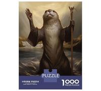 Rompecabezas para Adolescentes De 1000 Piezas Otter Moses Rompecabezas Juegos Relajantes Pero Divertidos Y Humorísticos Cumpleaños 70x50cm/1000pcs