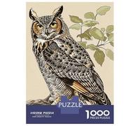 Rompecabezas para Adolescentes De 1000 Piezas Owl Vintage Rompecabezas para Adultos Juguetes Antiestrés Regalo De Cumpleaños para Cumpleaños, Navidad 70x50cm/1000pcs