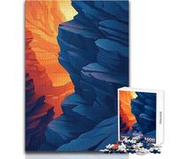 Rompecabezas para Adolescentes de 1000 Piezas, Paisaje Abstracto de cañón, Juguetes educativos, desafío difícil, Regalos de Amigo Secreto, tamaño 38x26cm