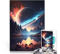 Rompecabezas para Adolescentes de 1000 Piezas Paisaje del Amanecer del Cosmos Difícil Difícil Decoración artística del hogar 52x38cm