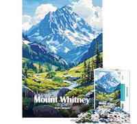 Rompecabezas para Adolescentes de 1000 Piezas Paisaje del Monte Whitney Rompecabezas para Adultos Juguetes de Bricolaje Carrera de Velocidad Manual difícil y desafiante (tamaño 38x26cm)
