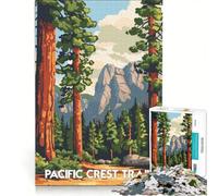 Rompecabezas para Adolescentes de 1000 Piezas Paisaje del Sendero de la Cresta del Pacífico Juegos de relajación Interacción Entre Padres e Hijos Juego de desafío único 50x75cm