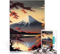 Rompecabezas para Adolescentes de 1000 Piezas Paisaje japonés Juguete Educativo para aliviar el estrés Regalos de Amigo Secreto 38x26cm