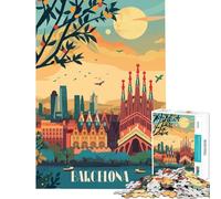 Rompecabezas para Adolescentes de 1000 Piezas Paisaje onírico de Barcelona Un desafío Educativo Divertido y entretenido Juegos relajantes para Mayores de 14 años Juego de Rompecabezas Disponible