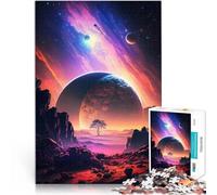 Rompecabezas para Adolescentes de 1000 Piezas Paisaje planetario del Amanecer Juego práctico Toda la Familia. 75x50cm