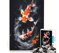 Rompecabezas para Adolescentes de 1000 Piezas Paisaje Submarino de ensueño con Carpas koi Juegos educativos, Ideales para la diversión Familiar, Regalo de cumpleaños o para Viajes 38x52cm