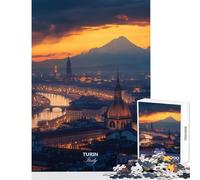 Rompecabezas para Adolescentes de 1000 Piezas Paisaje Urbano de Turín Italia al Atardecer Juguete para decoración de Pared Ideas de Regalo Juego de ingenio Mejora el Amor Entre Parejas tamaño 38x52cm