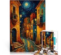 Rompecabezas para Adolescentes de 1000 Piezas Paisajes urbanos de Van Gogh Aprendizaje Educativo Juego de desafío único 52x38cm