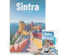 Rompecabezas para Adolescentes de 1000 Piezas, Palacio Pena Horizonte Sereno, Juego práctico, Actividades Familiares, Gran Regalo para los Amantes de los Juegos 50x75cm