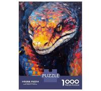 Rompecabezas para Adolescentes De 1000 Piezas Palette Snake Painting Rompecabezas para Adolescentes Juegos Relajantes Regalos para Mujeres Diversión En Casa Actividades, 38x26cm/1000pcs