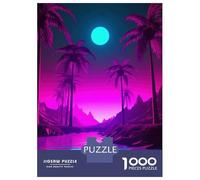 Rompecabezas para Adolescentes De 1000 Piezas Palm Tree Harmony Rompecabezas para Adultos Juegos Divertidos Decoración De Pared 38x26cm/1000pcs