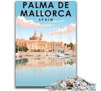 Rompecabezas para Adolescentes de 1000 Piezas, Palma de Mallorca, España, para Mayores de 14 años Desafío Educativo Actividades Divertidas en casa, Regalos de cumpleaños y de Viaje (tamaño 38x52cm)