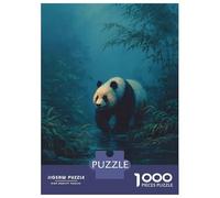 Rompecabezas para Adolescentes De 1000 Piezas Panda in A Rainy Bamboo Forest Rompecabezas para Adultos Juegos Divertidos Una Obra De Arte Cumpleaños Y Navidad 70x50cm/1000pcs