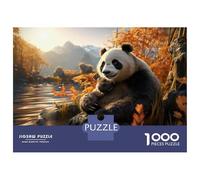 Rompecabezas para Adolescentes De 1000 Piezas Panda in Bamboo Forest Rompecabezas para Adultos Juego De Ingenio Decoración De Pared Regalos para Reducir El Estrés 38x26cm/1000pcs