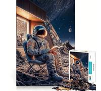 Rompecabezas para Adolescentes de 1000 Piezas,para Amantes de los Libros,astronautas,Marte,Arte de Bordes precisos,Juego Divertido para concentrarse,Momento de diversión Tranquilo,Regalo Tranquilo