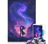 Rompecabezas para Adolescentes de 1000 Piezas: Pareja Enamorada bajo un Cielo Estrellado, Juegos relajantes, decoración de Pared, Regalos para Amigos y Familiares 38x52cm