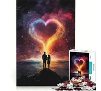 Rompecabezas para Adolescentes de 1000 Piezas: Pareja Enamorada en un Paisaje, Juegos relajantes, decoración de Pared, Regalos para Amigos y Familiares 38x26cm