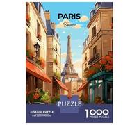 Rompecabezas para Adolescentes De 1000 Piezas Paris France Travel Print Rompecabezas para Adultos Juegos Relajantes Regalos De Cumpleaños para Amigos Y Familiares 70x50cm/1000pcs