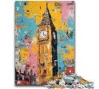 Rompecabezas para Adolescentes de 1000 Piezas, París, Londres, Juego Educativo Familiar, Regalo para Toda la Familia a Partir de 14 años, 26x38cm