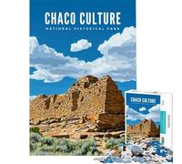 Rompecabezas para Adolescentes de 1000 Piezas Parque Histórico Nacional de la Cultura Chaco Juego desafiante Juguetes Juego Familiar Mejora la Memoria Regalos de Amigo Invisible (tamaño 38x26cm)