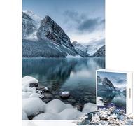 Rompecabezas para Adolescentes de 1000 Piezas Parque Nacional Banff Canadá Juguete para decoración de Pared Regalo de cumpleaños Juegos educativos Entrena tu Cerebro y Tus Manos tamaño 38x26cm