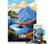 Rompecabezas para Adolescentes de 1000 Piezas,Parque Nacional Cajas,Ecuador Paisaje Piezas de Ajuste preciso Juguete Divertido y silencioso Ideal para cumpleaños y Actividades artísticas (38x26cm)