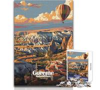 Rompecabezas para Adolescentes de 1000 Piezas, Parque Nacional de Göreme, Turquía, ilustración, Hermoso diseño, Juego para diversión Familiar, Juguetes antiestrés, tamaño 50x75cm