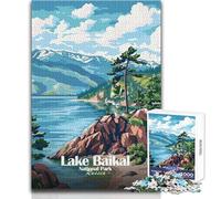 Rompecabezas para Adolescentes de 1000 Piezas, Parque Nacional del Lago Baikal, Rusia, Juego desafiante, Juguetes, desafío difícil, Gran Regalo, tamaño 38x52cm