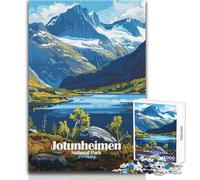 Rompecabezas para Adolescentes de 1000 Piezas, Parque Nacional Jotunheimen, Noruega, Rompecabezas para familias, desafío difícil, Juguete Educativo, tamaño 38x26cm
