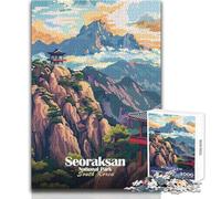Rompecabezas para Adolescentes de 1000 Piezas, Parque Nacional Seoraksan, Corea del Sur, Juego Educativo Familiar, Mejora la Memoria, Regalo de Amigo Secreto, tamaño 38x26cm