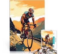 Rompecabezas para Adolescentes de 1000 Piezas Paseo en Bicicleta por una montaña Difícil y desafío Lista de Deseos con Papá Noel 38x26cm
