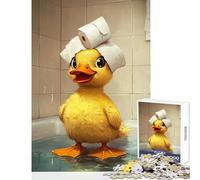 Rompecabezas para Adolescentes de 1000 Piezas Patito a la Hora del baño Rompecabezas de 1000 Piezas Juegos relajantes Regalo de cumpleaños Aprendizaje Educativo (38x52cm)