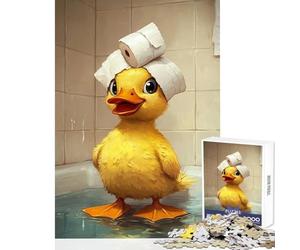 Rompecabezas para Adolescentes de 1000 Piezas Patito a la Hora del baño Rompecabezas de 1000 Piezas para Toda la Familia Excelentes Regalos y Juguetes Actividades Familiares (38x26cm)