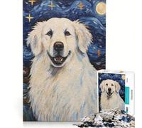 Rompecabezas para Adolescentes de 1000 Piezas Perro de montaña de los Pirineos decoración de Pared difícil y desafiante Regalo de Juego desafiante 38x52cm