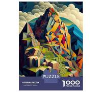 Rompecabezas para Adolescentes De 1000 Piezas Peru Machu Picchu Rompecabezas para Adultos Juego De Ingenio Decoración De Pared Difícil Y Desafiante 52x38cm/1000pcs
