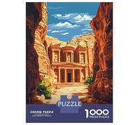 Rompecabezas para Adolescentes De 1000 Piezas Petra Jordan Travel Rompecabezas para Adultos Juego De Ingenio Alivia El Estrés Ayuda A Ejercitar El Cerebro 38x26cm/1000pcs