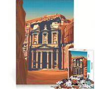 Rompecabezas para Adolescentes de 1000 Piezas Petra Treasury Juegos educativos para la diversión Familiar Regalo de cumpleaños Regalos de Viaje 38x52cm