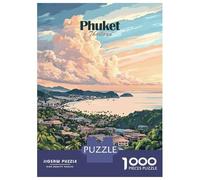 Rompecabezas para Adolescentes De 1000 Piezas Phuket, Thailand Sunset Rompecabezas para Adolescentes Juego Familiar Desafío Difícil Cumpleaños Y Navidad 38x26cm/1000pcs