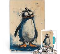 Rompecabezas para Adolescentes de 1000 Piezas Pingüino perdido Juguetes de Entretenimiento Familiar Regalos de cumpleaños 52x38cm